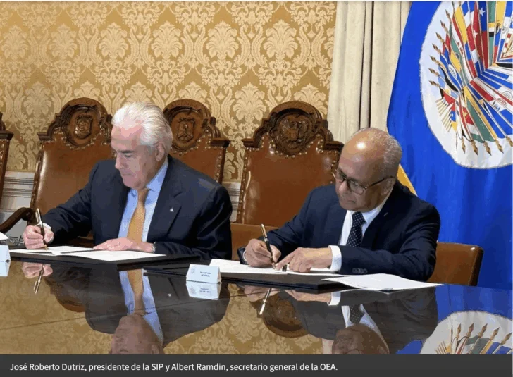 La SIP y la Comisión Interamericana de Mujeres firman acuerdo para promover equidad de género